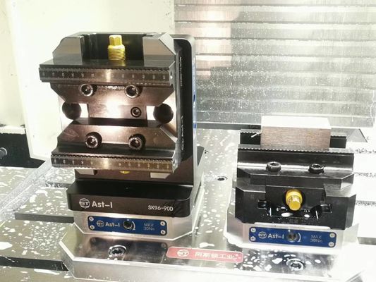 Mesin 0,005mm Titik Nol Workholding Baja Keras 22KN Kekuatan Penguncian Aluminium