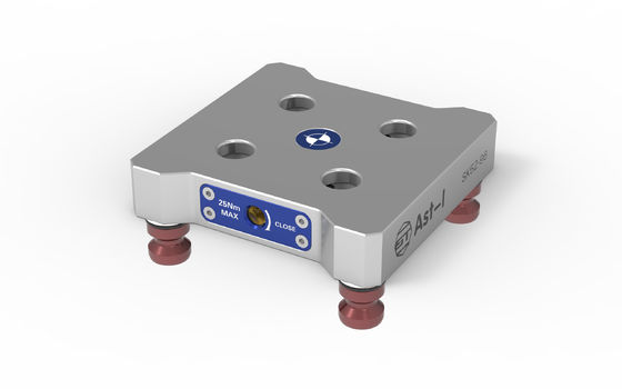 Pelat Penjepit Titik Nol HRC 96mm Stud Tarik Bahan Baja Paduan